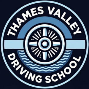 Thames Valley Driving School Logo DK Blue